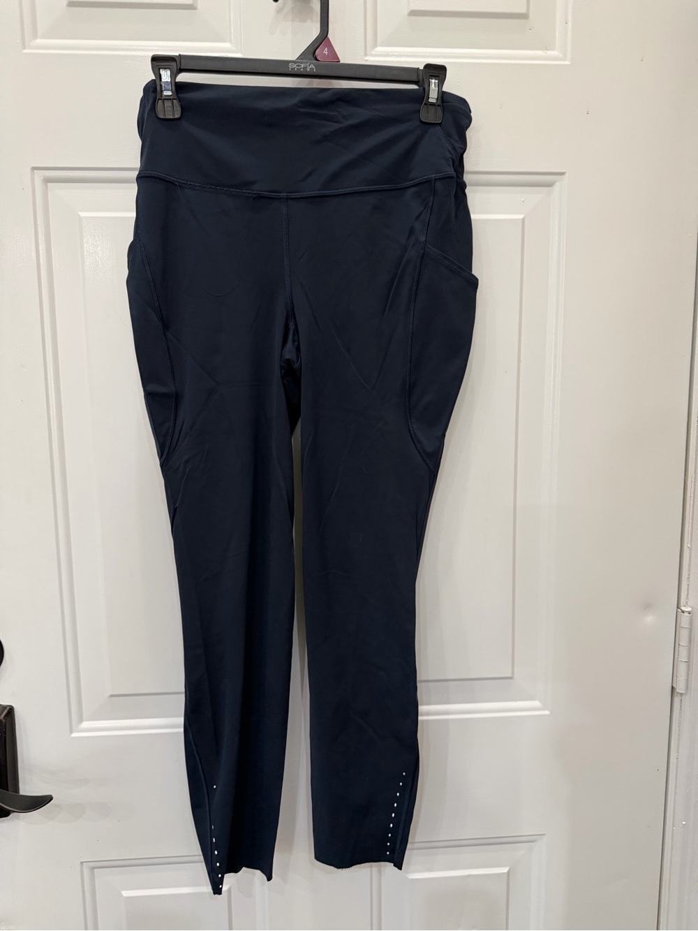 Lululemon Fast and free 25” with Dark Navy High-Rise Leggings with Side Pockets